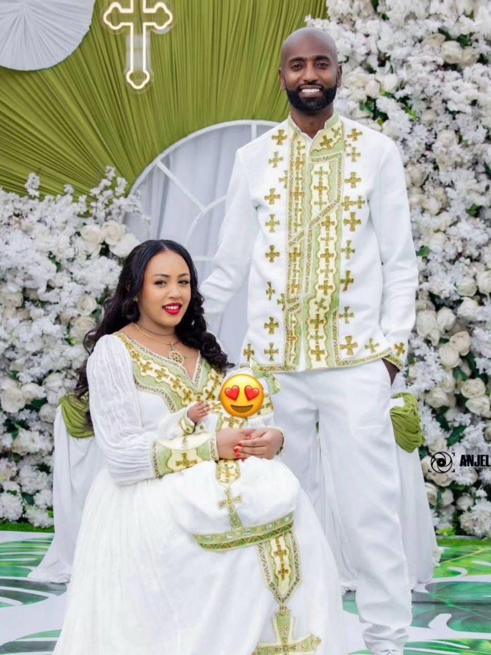 Couple Habesha clothing,New lemon  Tilet Eritrean and Ethiopian Traditional Wedding Attire, Custom Made Habesha Fashion