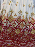 Cultural Habesha zuria  Kemis For Women, New golden and red tilf Tilet Eritrean & Ethiopian Traditional Dress