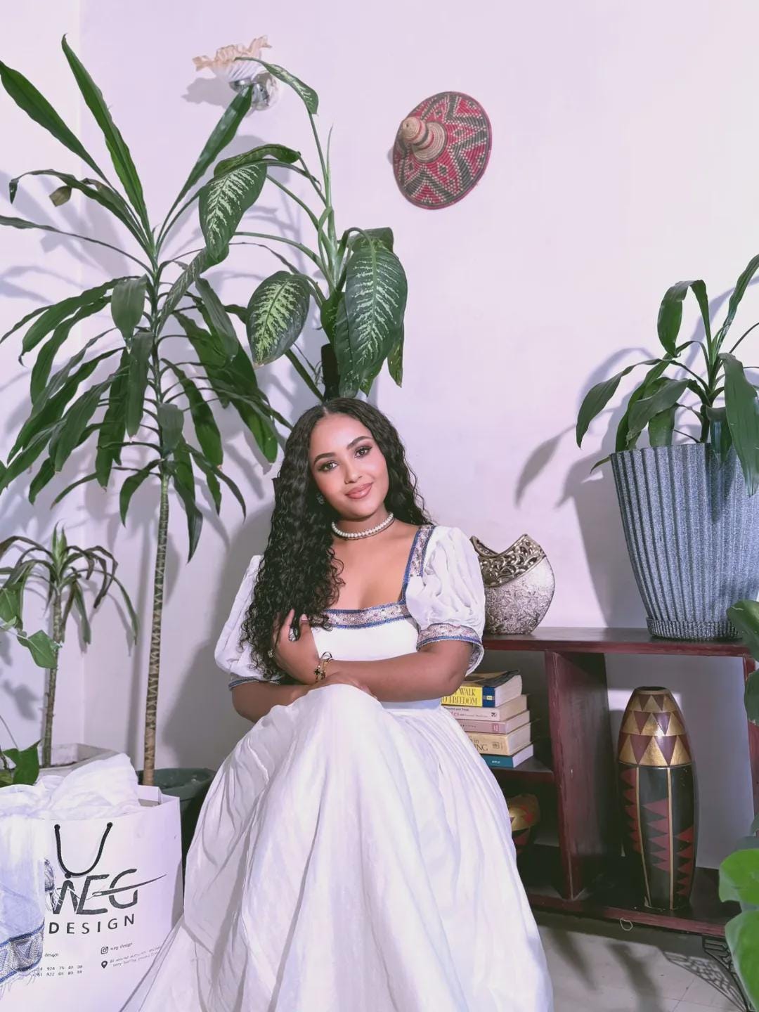 Cultural Habesha Fetil Kemis For Women, New blue  Tilet Eritrean & Ethiopian Traditional Dress
