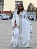 Cultural Habesha Fetil Kemis For Women, New  Tilet Eritrean & Ethiopian Traditional Dress