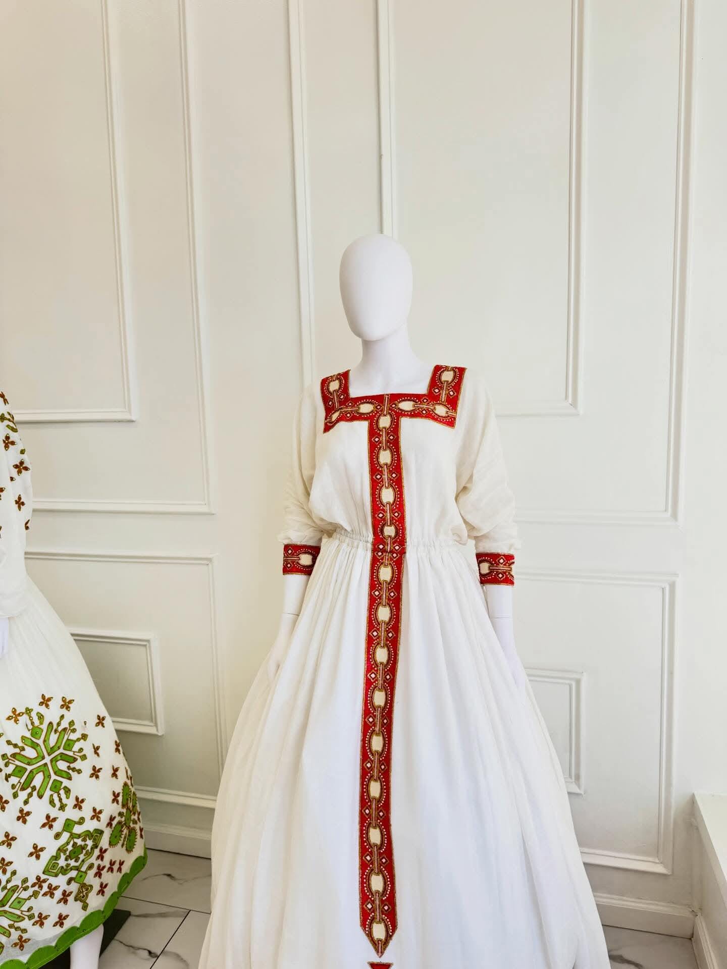 Couple Habesha clothing,New red Tilet Eritrean and Ethiopian Traditional Wedding Attire, Custom Made Habesha Fashion