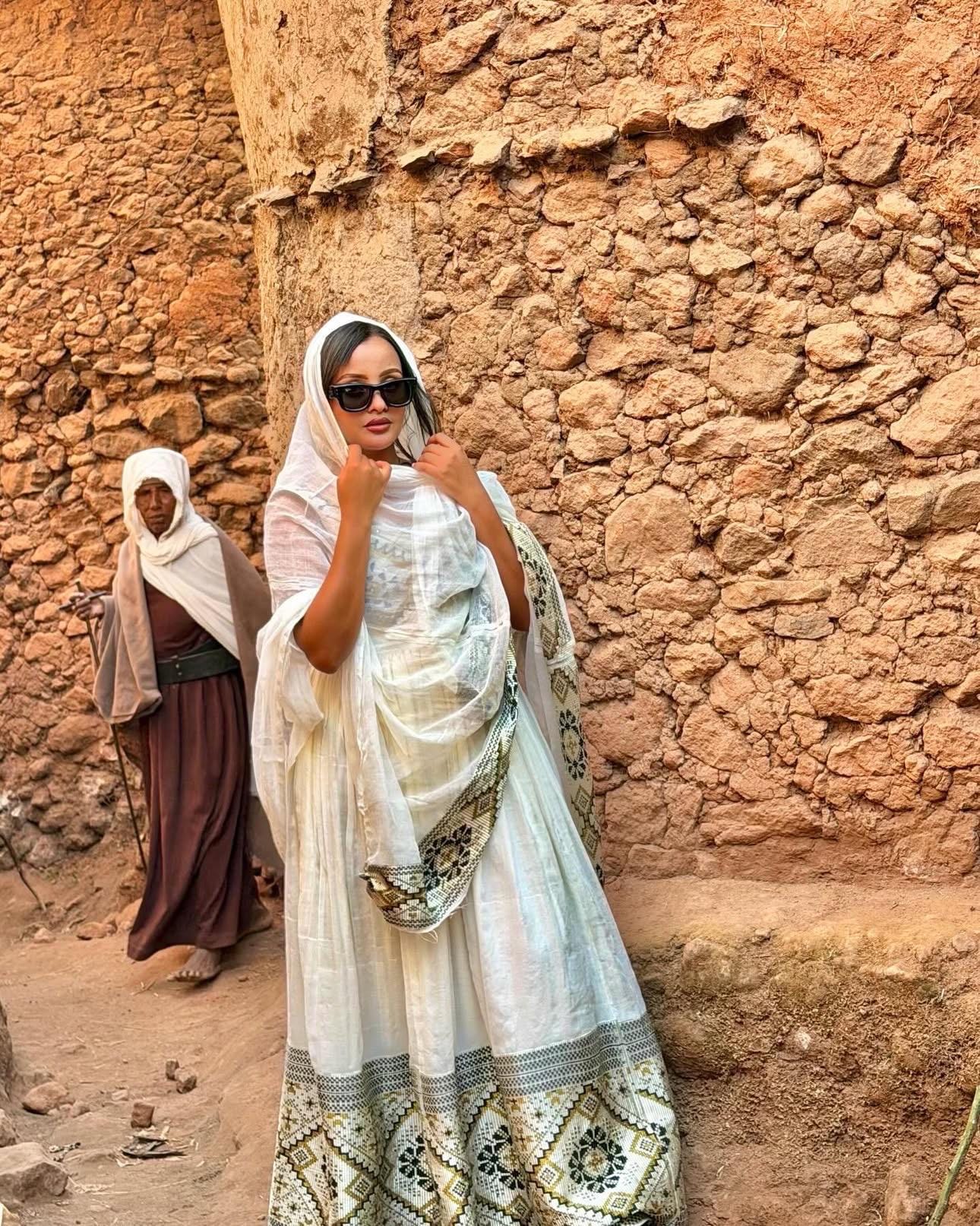 Cultural Habesha axun Fetil Kemis For Women, New golden Tilet  & Ethiopian Traditional Dress