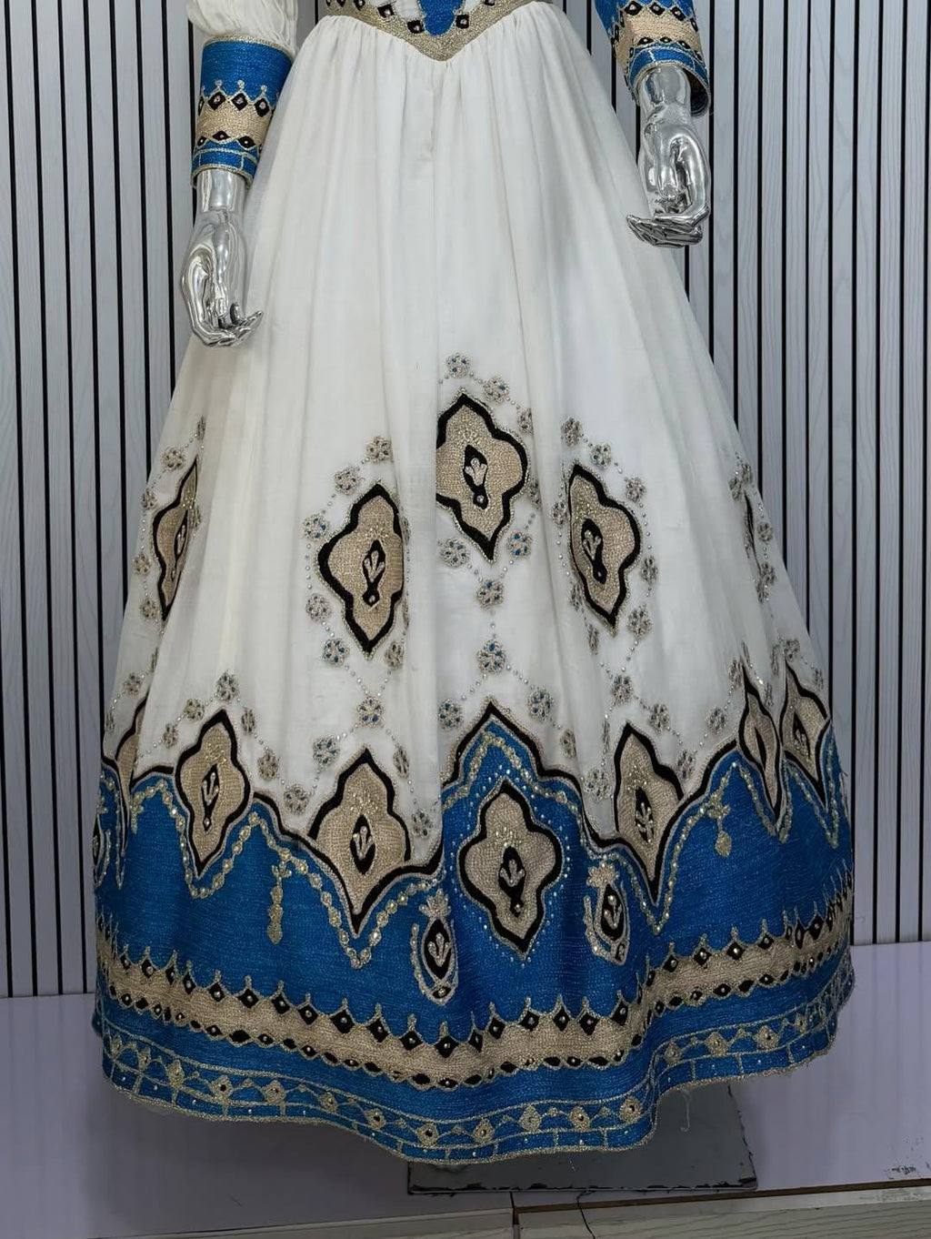 Couple Habesha clothing,New blue   Tilet Eritrean and Ethiopian Traditional Wedding Attire, Custom Made Habesha Fashion