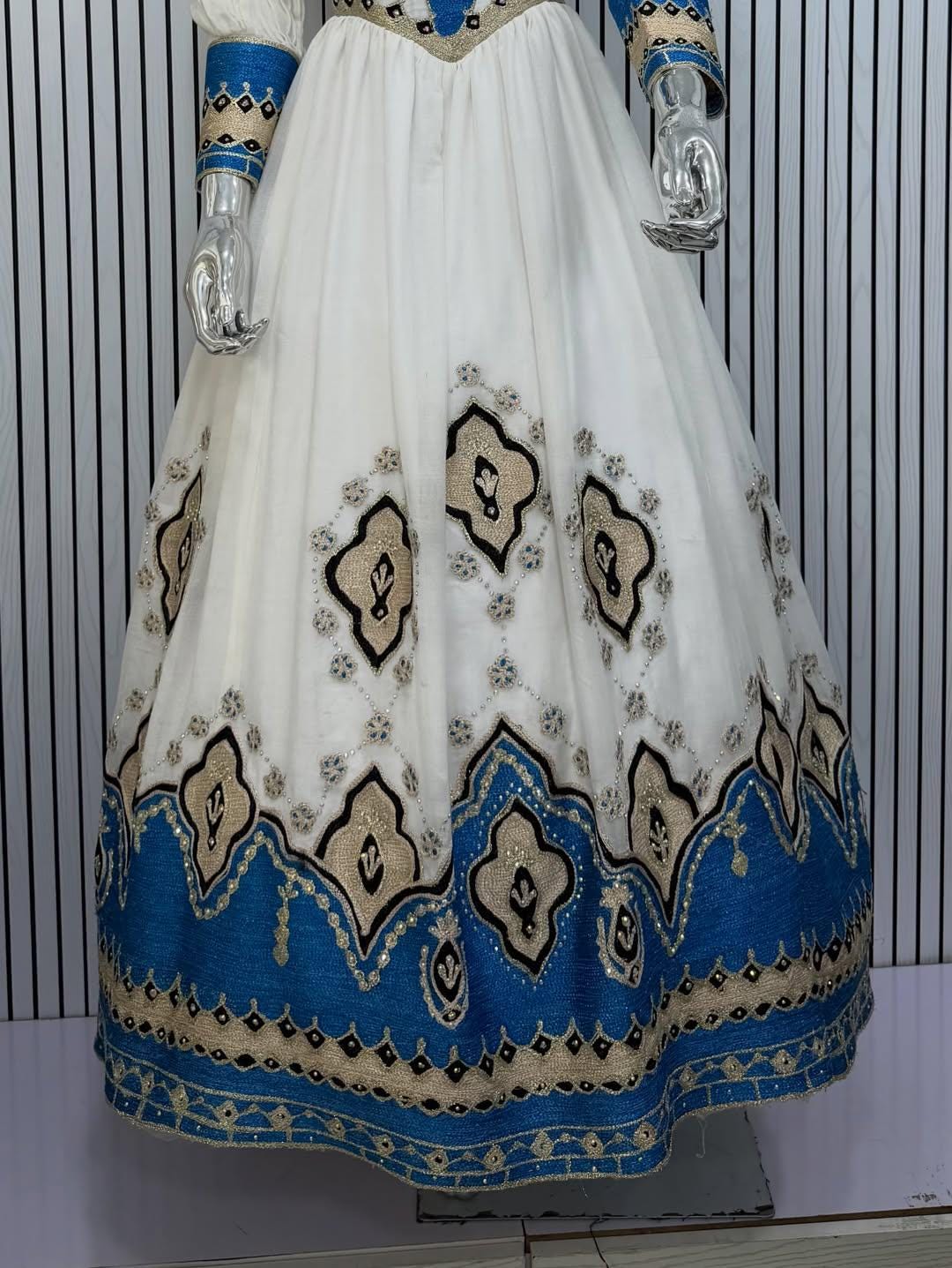 Couple Habesha clothing,New blue   Tilet Eritrean and Ethiopian Traditional Wedding Attire, Custom Made Habesha Fashion