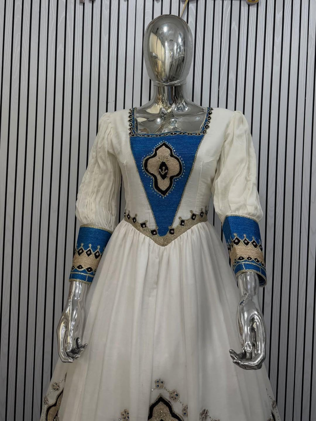 Couple Habesha clothing,New blue   Tilet Eritrean and Ethiopian Traditional Wedding Attire, Custom Made Habesha Fashion