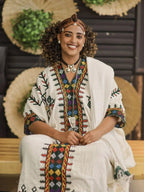 Habesha Gojam Dress For Women, Ethiopian & Eritrean Cultural Kemis