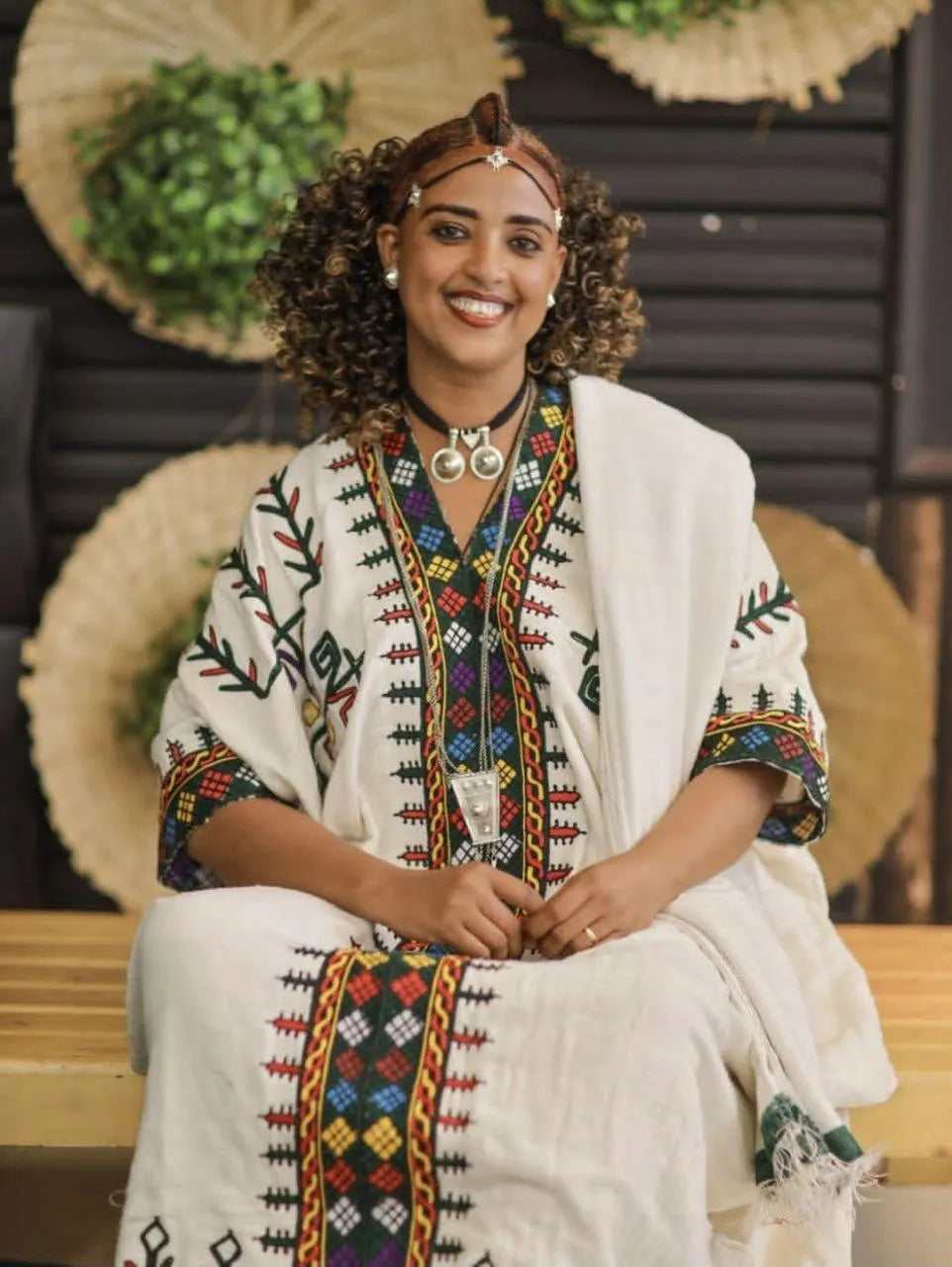 Cultural Gojam-Gondar Dress, Amara Traditional Kemis, Custom Made Habesha Wear