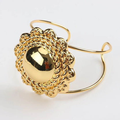 Luxury 18k Gold Plated Jewelry Sets For Women Ethiopian Fashion Necklace Earrings Bracelet Ring Jewellery Set Wedding Party Gifs - EthGebya