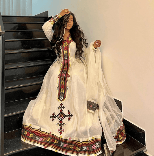Menen Kemis Tilf Habesha Dress - EthGebya