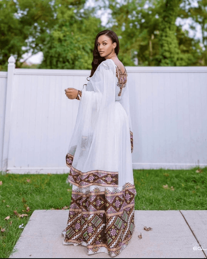 Menen Kemis Tilf Habesha Dress - EthGebya