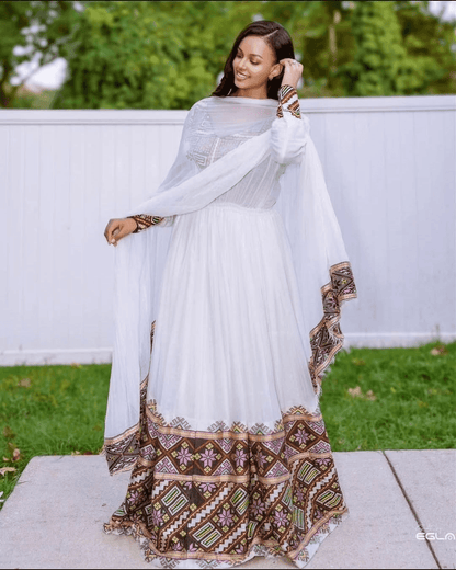 Menen Kemis Tilf Habesha Dress - EthGebya