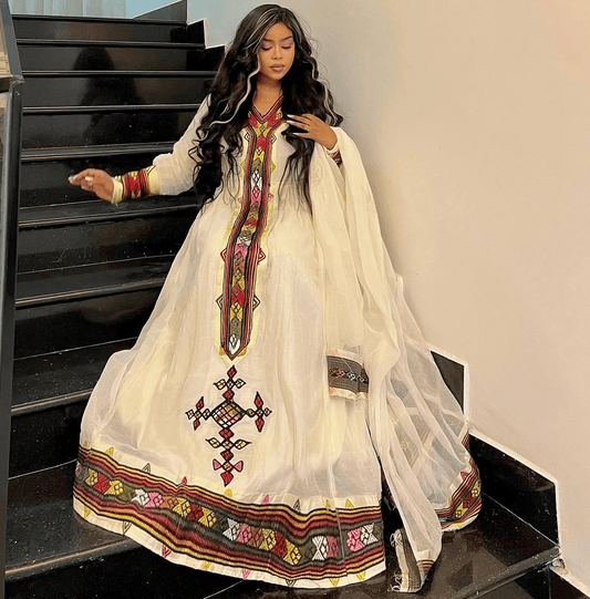 Menen Kemis Tilf Habesha Dress - EthGebya