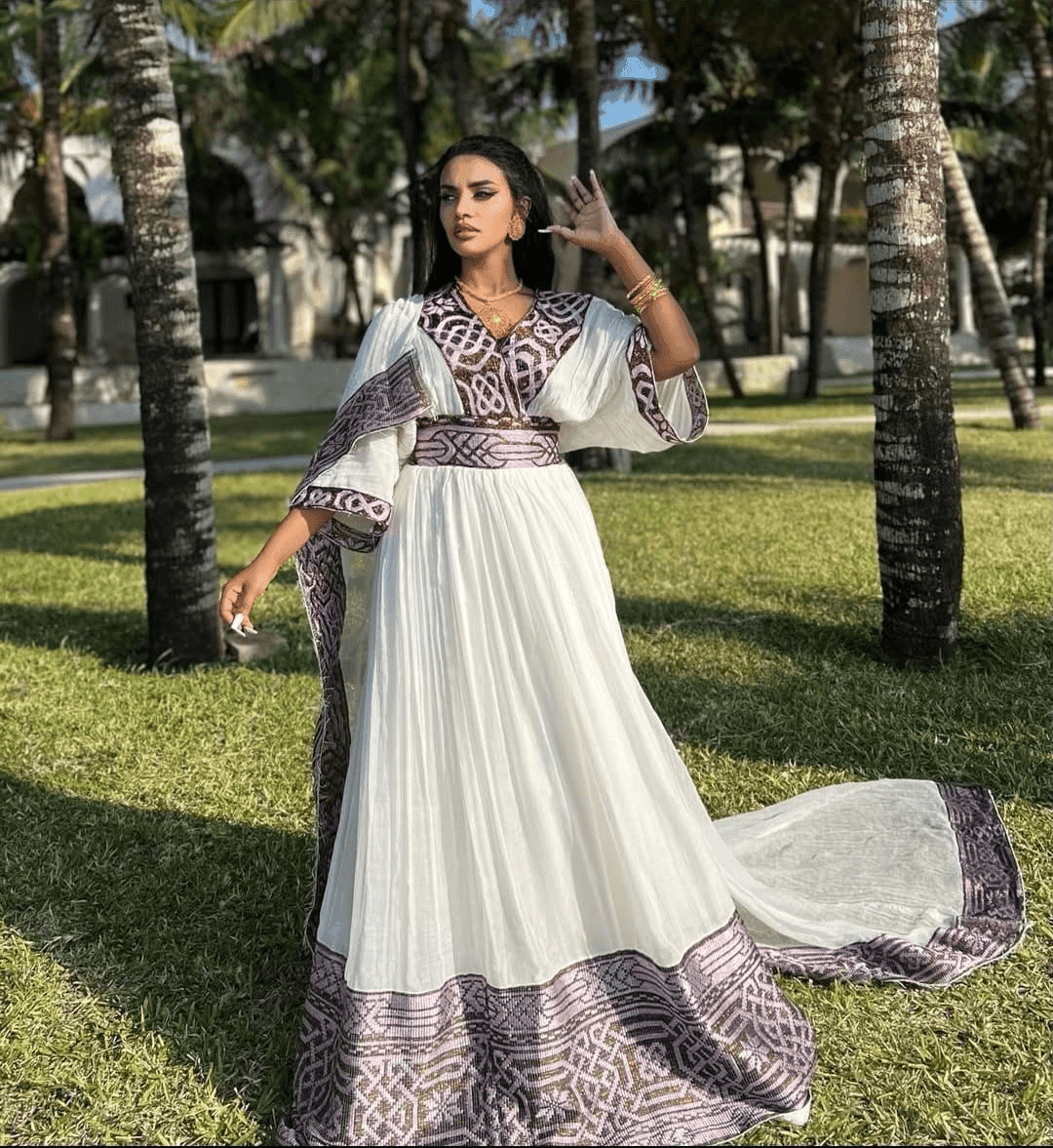Menen Kemis Tilf Habesha Dress - EthGebya