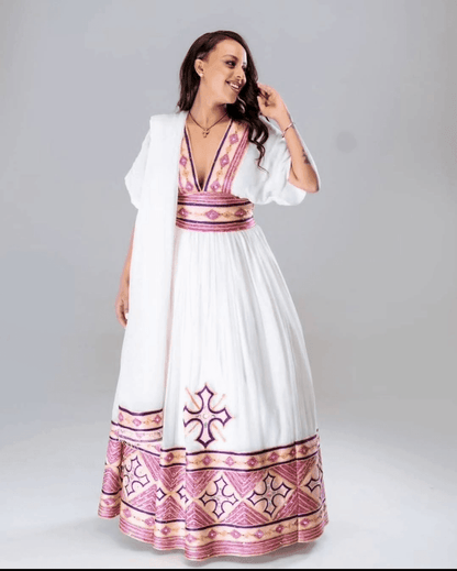Menen Kemis Tilf Habesha Dress - EthGebya