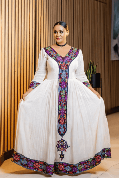 Menen Kemis Tilf Habesha Dress - EthGebya