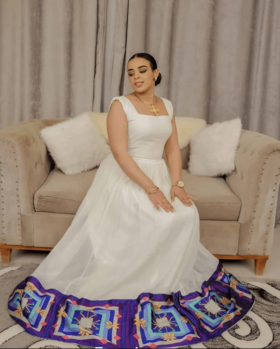 Menen Kemis Tilf Habesha Dress - EthGebya