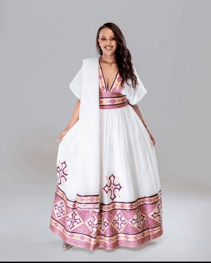 Menen Kemis Tilf Habesha Dress - EthGebya