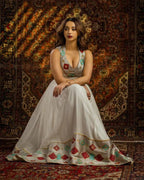 Modern Ethiopian Habesha Kemis | Bold Geometric Colorful Dress - EthGebya