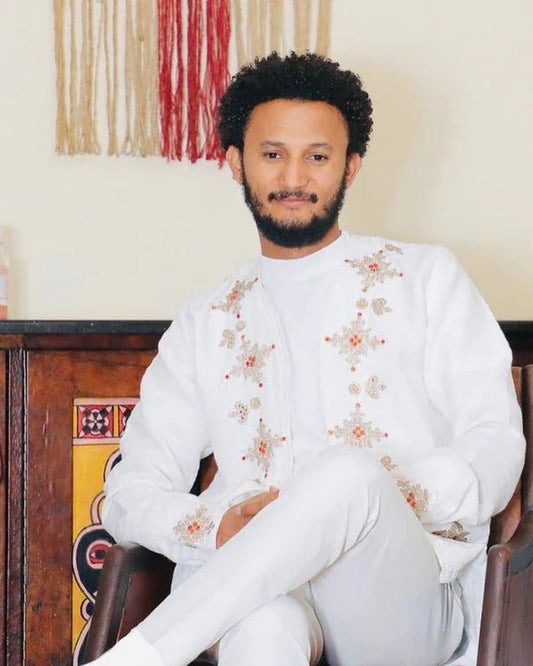 Modern Habesha Shirt for Men | Ethiopian Men’s Shirt - EthGebya