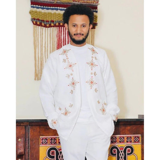 Modern Habesha Shirt for Men | Ethiopian Men’s Shirt - EthGebya
