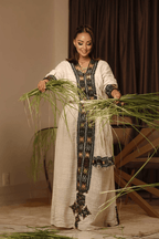 New Ethiopian Cultural Dress Fetil Habesha Dress - የአክሱም ፈትል ቀሚስ - EthGebya