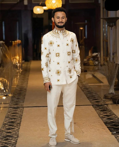 Royal Tilf Men’s Habesha Shirt – Traditional Ethiopian & Eritrean Men Cultural Wear - EthGebya