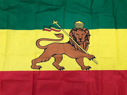SKY FLAG Ethiopia flag 90x150cm high quality polyester hanging Judah Lion Ethiopian Lion of Judah Flag for home decoration - EthGebya