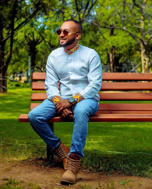 Stylish Habesha Men’s Shirt | Modern Ethiopian Traditional 2025 - EthGebya