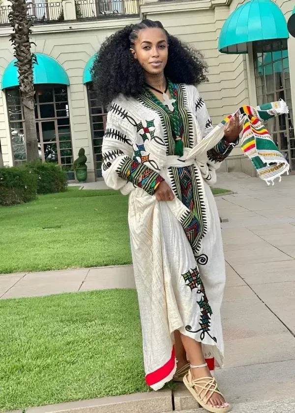 Traditional Gondar Habesha Dress - Ethiopian traditional dress - EthGebya
