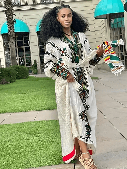 Traditional Gondar Habesha Dress - Ethiopian traditional dress - EthGebya