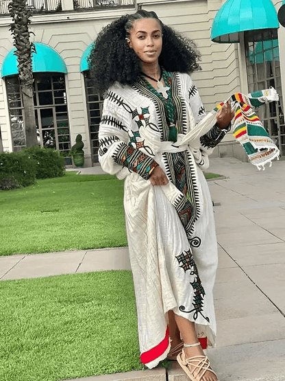 Traditional Gondar Habesha Dress - Ethiopian traditional dress - EthGebya